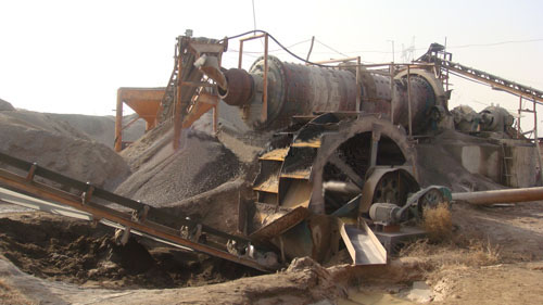 洛陽洗砂機生產現場