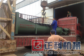 雙螺旋洗砂機現場